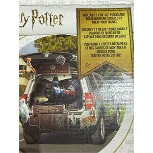 Source Unknown Brown, Black, Gold & Red Magical Train Trunk Decals